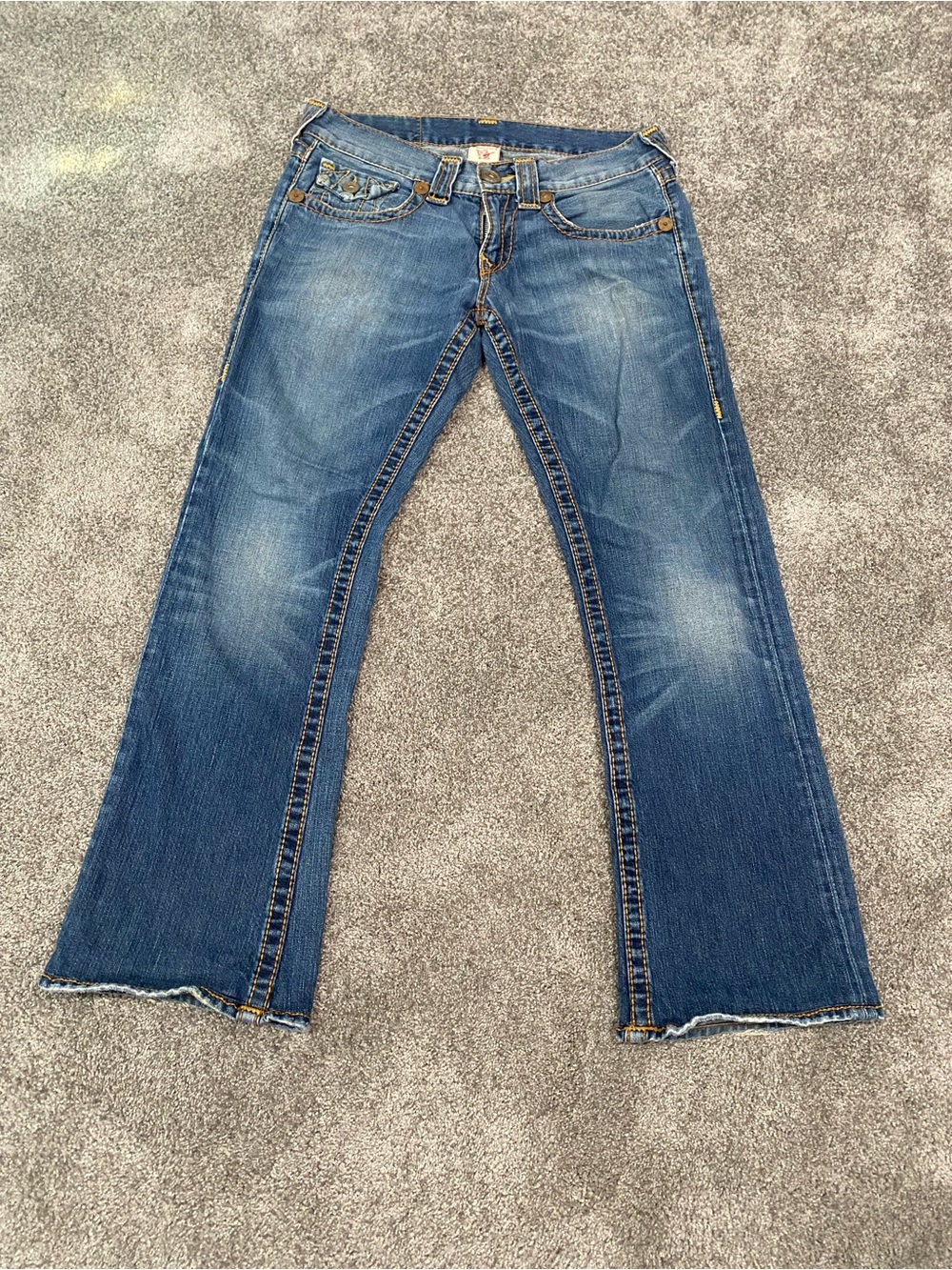 True Religion Jeans Women Size 30x30 Blue Denim Section Disco Billy Big T